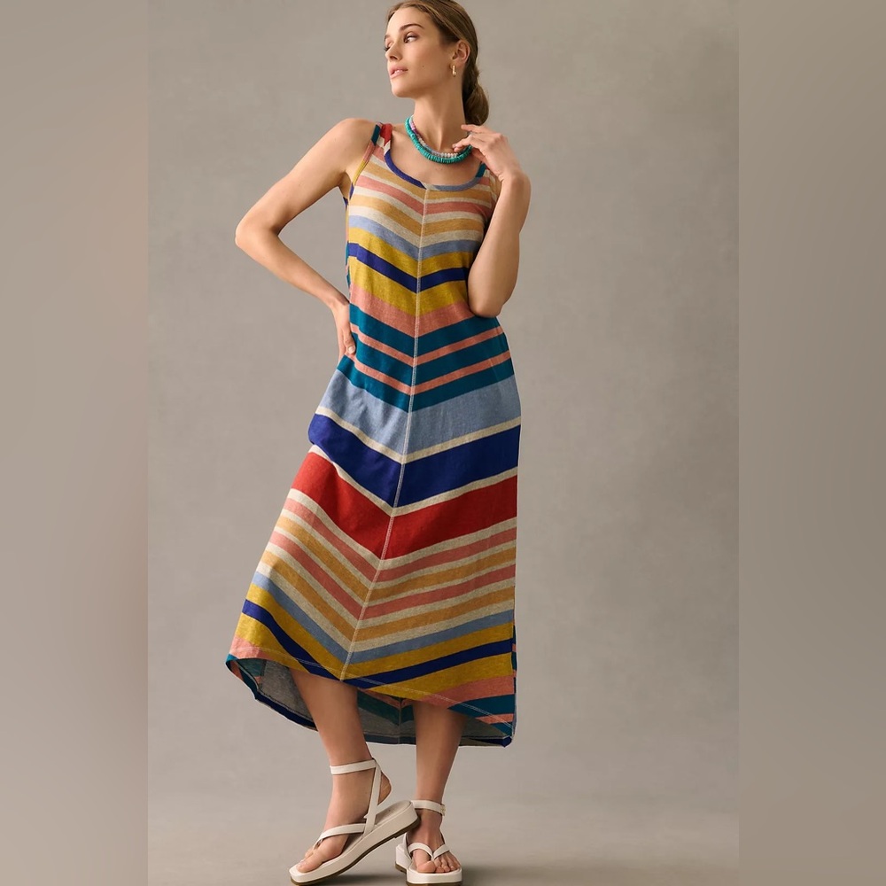 Anthropologie Chevron Lounge Dress